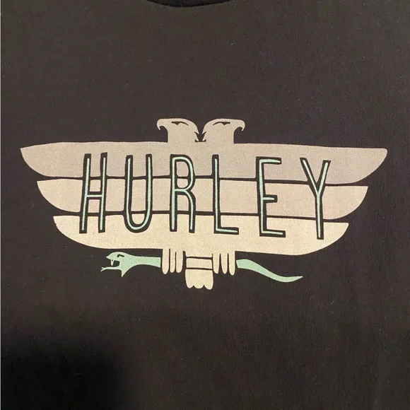 Mens Black Hurley T-shirt - Picture 4 of 5